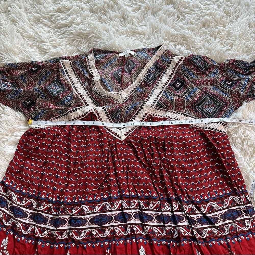 Umgee Patterned Colorful Dress Size Medium - Picture 6 of 7